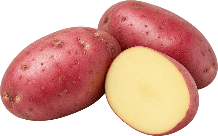 Illustrative image of Cardinal potatoes, whole and halved